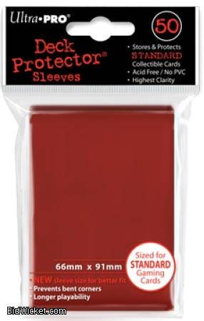 Ultra Pro Sleeves: punainen (50kpl) [kortinsuoja]