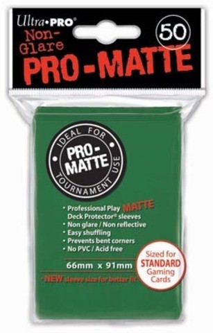Ultra Pro Sleeves: Pro-Matte Vihre� (50kpl) [kortinsuoja]