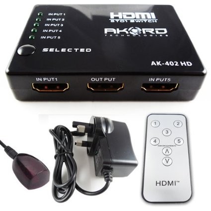 AKORD 5 Port Input HDMI Switch