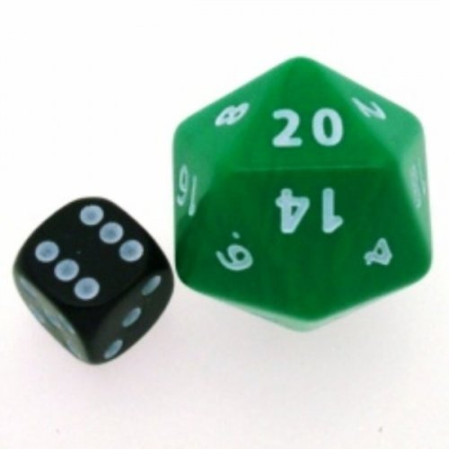 Noppa: Spindown D20 Vihre� (30mm)