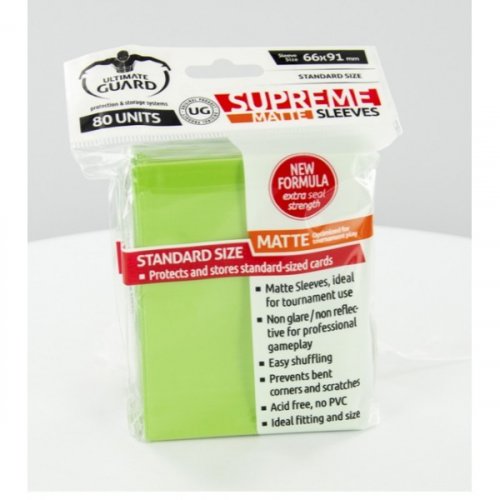 Korttisuoja: Ultimate Guard Supreme Matte Vaaleanvihre� (80kpl)
