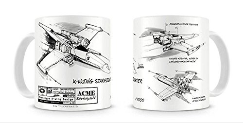 Muki: Star Wars - X-Wing Sketch White