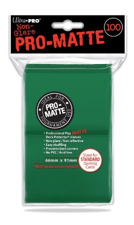 Ultra Pro Sleeves: Pro-Matte Vihre� (100kpl) [kortinsuoja]