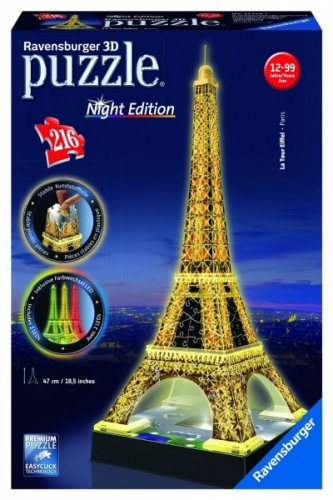 Palapeli: 3D Eiffel Tower (Night Edition)