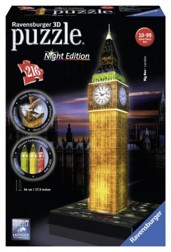 Palapeli: 3D Big Ben (Night)