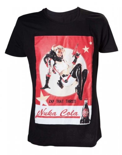 T-Paita: Fallout 4 - Mens T-Shirt With Lady Print (M)