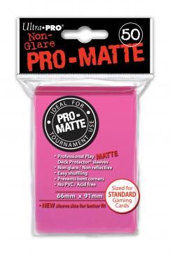 Ultra Pro Sleeves Pro-Matte Kirkas Vaaleanpunainen (50kpl)