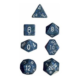Noppasetti: Chessex Speckled � Polyhedral Blue Stars� (7)