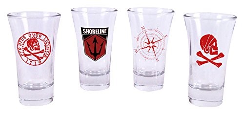 Lasi: Uncharted - 4x Shot Glasses Set