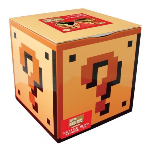 S�ilytyslaatikko: Question Block Storage Tin