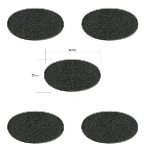 Citadel: 60x35mm Oval Bases (5)