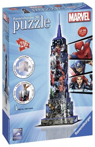 Palapeli: Marvel Avengers - Empire State Building 3D