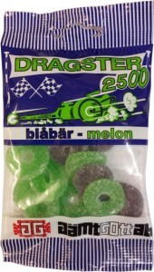 Dragster 2500 mustikkamelonikarkki