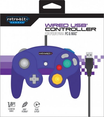 Retro-Bit: Gamecube Controller (Purple) PC & MAC