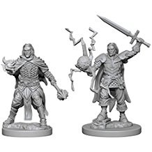 Pathfinder Deep Cuts Unpainted Miniatures: Human Male Cleric (2)