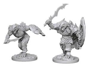 D&D Nolzur's Marvelous Unpainted Minis: Dragonborn Male Fighter (2)