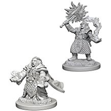 D&D Nolzur's Marvelous Unpainted Minis: Dwarf Female Cleric (2)