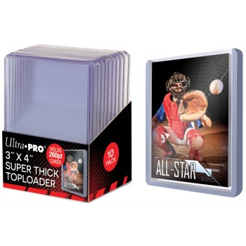 Ultra Pro - 3" x 4" Super Thick 260pt Toploader (10 Pieces)