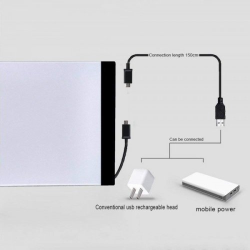 Valop�yt�: Ultra-thin A4 LED Drawing Board