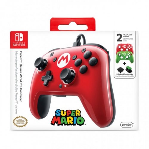 Nintendo Switch: Super Mario Faceoff Wired Pro Controller (PDP)