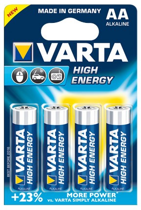 Paristot: Varta Alkaline High Energy AA (4 Pack)