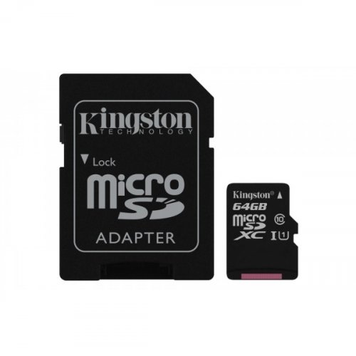 Kingston 64GB Canvas Select Plus Micro SDXC Card with SD Adapter