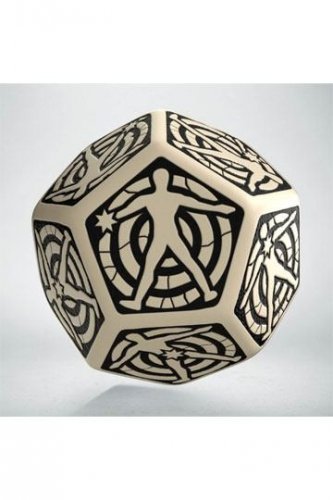 Noppa: D12 Hit Location Die Dice (Beige)