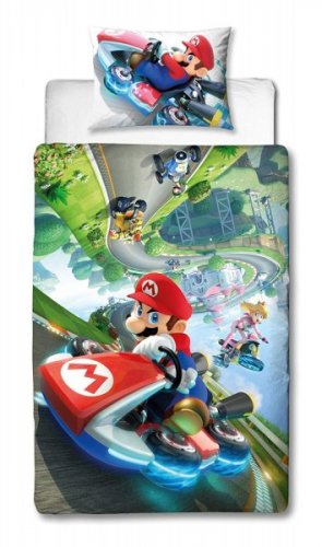 Pussilakanasetti: Mario Kart - Single Reversible