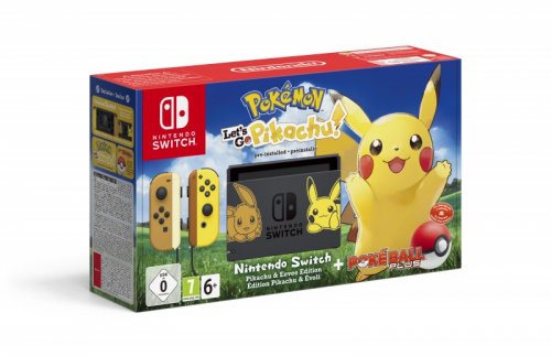 Nintendo Switch: Pelikonsoli (Let's Go, Pikachu! - Edition) (K�ytetty)