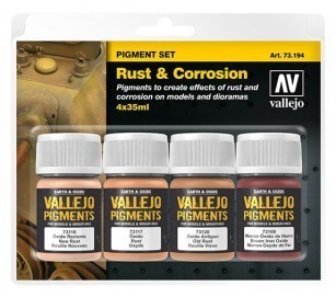 Vallejo Pigments: 73194 SET � RUST & CORROSION