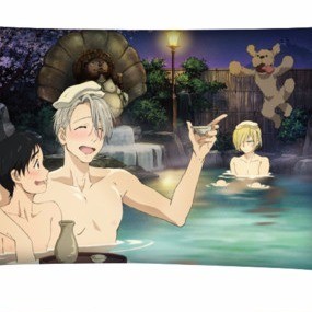 Tyyny: Yuri on Ice - Kuumat l�hteet (35 x 55 cm)