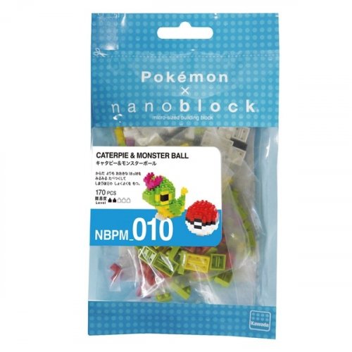 Nanoblock: Pokemon Caterpie & Poke Ball Building Set
