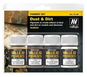 Vallejo Pigments: 73190 SET � DUST & DIRT