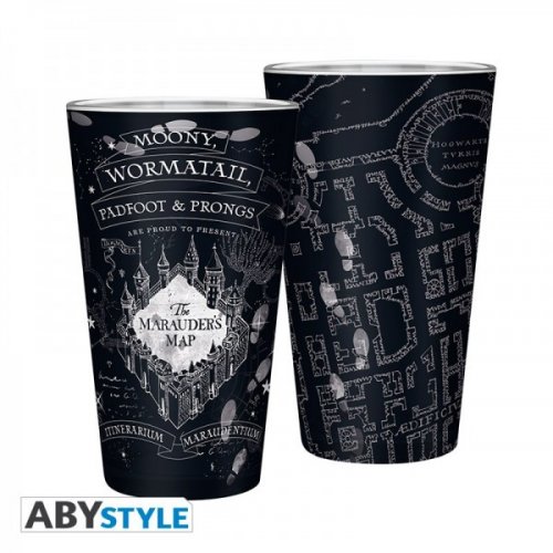 Glass: Harry Potter - Black Marauders Map (400ml)