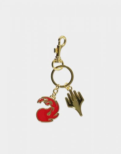 Avaimenper�: Magic the Gathering - Red Mana Metal Keychain