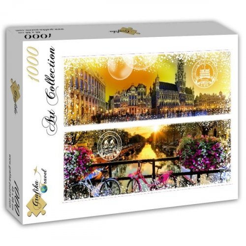 Palapeli: Travel around the World - Belgium and the Netherlands (1000)