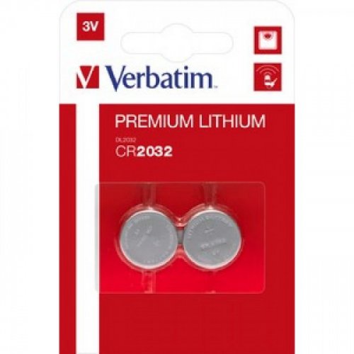Verbatim: Lithium-Paristo cr2032 3v - 2-Pack