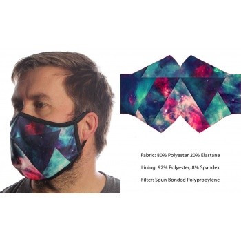 Kasvomaski: Wild Bangarang - Cosmic Space (M)