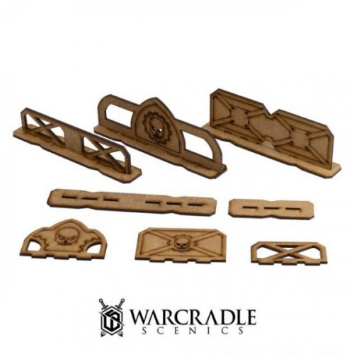 Warcradle Scenics: Complex Red - Barrier & Barricade Set