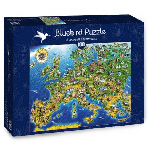 Palapeli: European Landmarks (1000pcs)