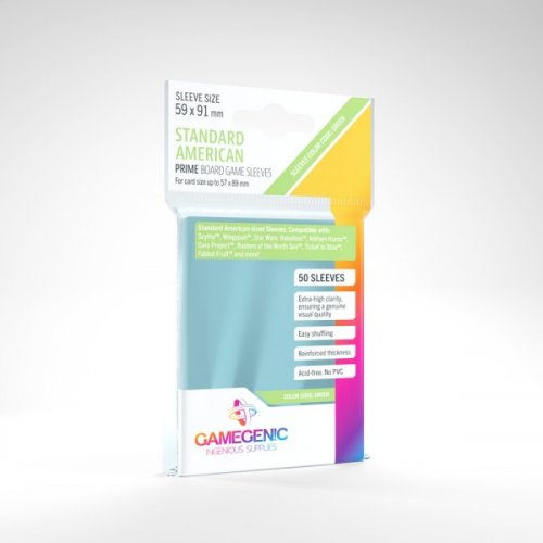 Lautapelisuoja: Gamegenic PRIME, MEDIUM (59x91mm)