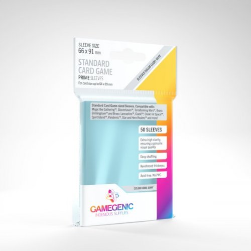 Lautapelisuoja: Gamegenic PRIME, STANDARD (50) (66x91mm)