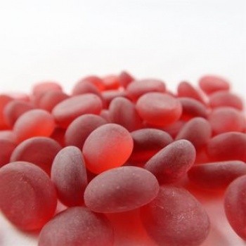 Gaming Counters: Chessex Red Frosted Stones 14cm Tube (40+)