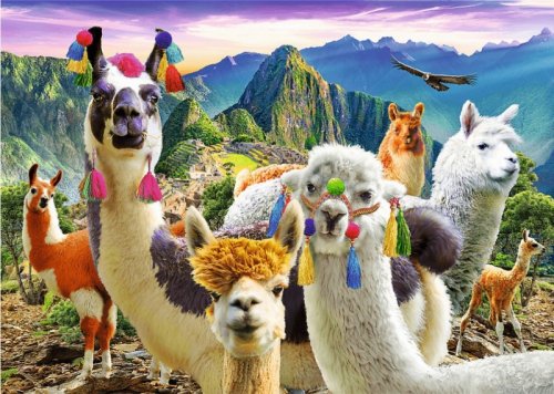 Palapeli: Lamas in the Mountains (500pcs)