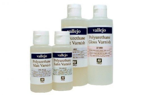 Vallejo:  26652 Acrylic Polyurethane � Varnish: SATIN (60ml)