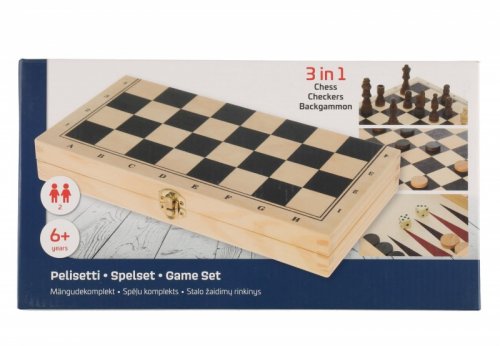 3 in 1 Shakki (Shakki, Tammi & Backgammon)