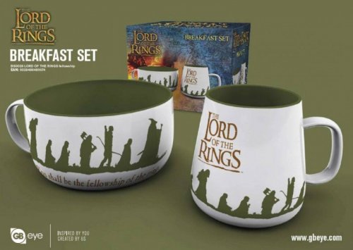 Lahjasetti: Lord of the Rings - Breakfast Set Fellowship