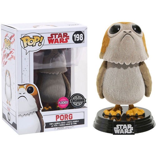 Funko Pop! Vinyl: Star Wars - Bobble Head Porg Flocked Exclusive