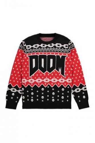 Pitk�hihainen: Doom - Knitted Christmas Jumper (S)