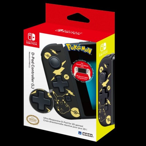 Hori: Pokemon - Pikachu Black & Gold Joy-Con L Ohjain